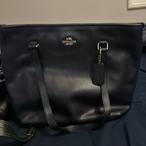 Navy Blue Coach Purse great condition